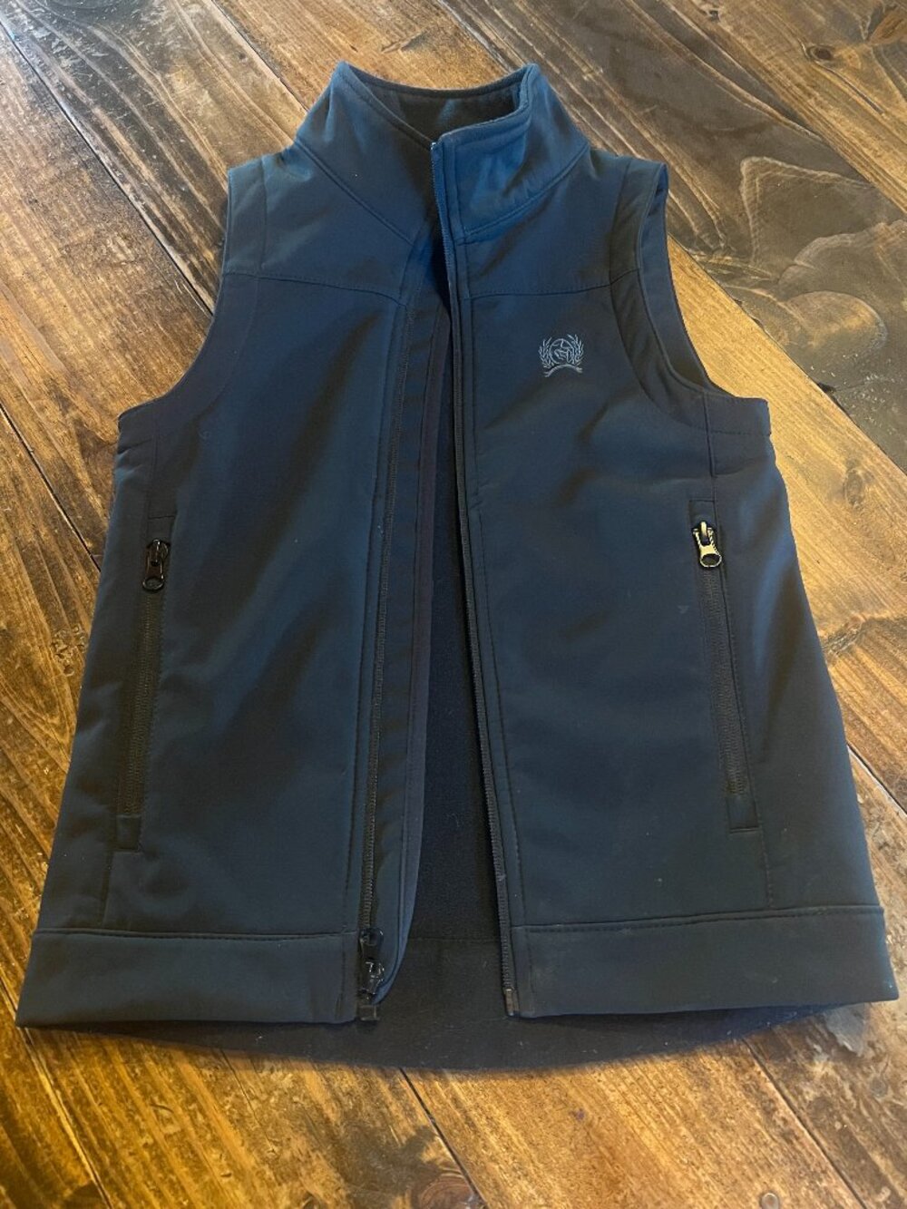 Cinch Youth Boys Gray Bonded Tech Vest Size XS 4/5 Cowboy Western Rodeo